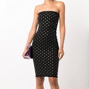 ALEXANDER WANG crystal-embellished strapless dress